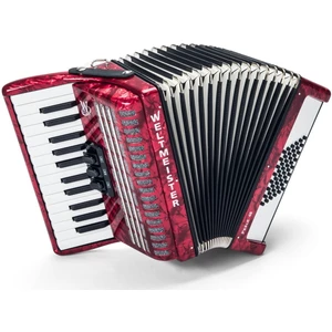 Weltmeister Perle 26/48/II/3 Red Piano accordion