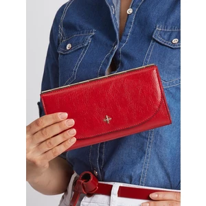 Elegancki czerwony portfel