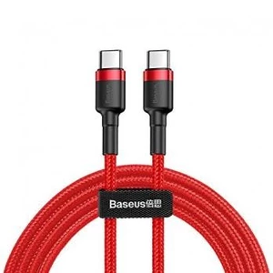 Kábel Baseus Cafule USB-C/USB-C, PD 2.0 60W, 1m červený (Catklf-G09...