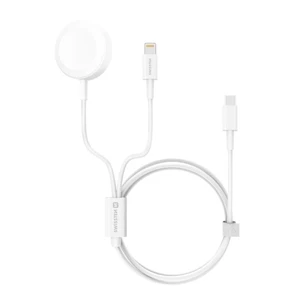 Swissten Vezeték nélküli töltő  Apple Watch a Lightining 2in1, USB-C Power delivery 18W