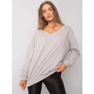 Light gray cotton sweatshirt