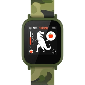Inteligentné hodinky Canyon My Dino KW-33 - dětské (CNE-KW33GB) zelený smart hodinky • 1,3" displej • dotykové ovládanie • Bluetooth 5.0 • akceleromet