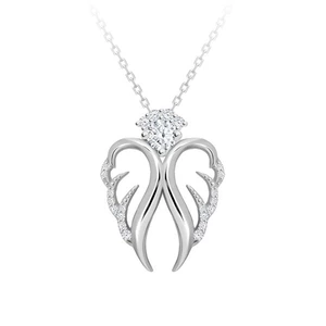 Preciosa Nežný strieborný náhrdelník Angelic Hope 5293 00 50 cm