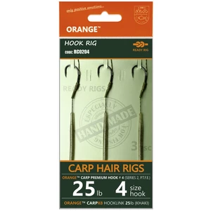 Life orange návazce carp hair rigs s2 14 cm 3 ks - 8 15 lb