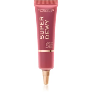 Makeup Revolution Superdewy tekutá lícenka odtieň You Got Me Blushing 15 ml