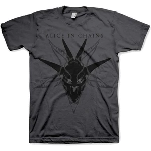 Alice in Chains T-shirt Black Skull Charcoal Mens Gris M