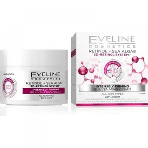 Eveline Cosmetics Retinol + Sea Algae vyhladzujúci a rozjasňujúci krém s retinolom 50 ml