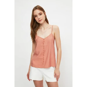 Trendyol Dried Rose Strapped Blouse