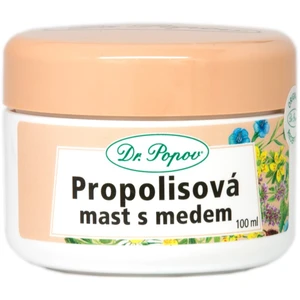 Dr. Popov Bylinné masti Propolis s medom masť pre svrbiacu a podráždenú pokožku 100 ml