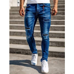 Tmavě modré pánské džíny slim fit Bolf 80033W0