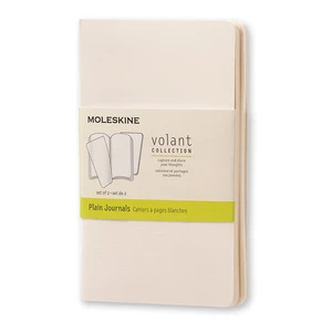 Moleskine Volant zápisník bílý S, čistý (2ks)