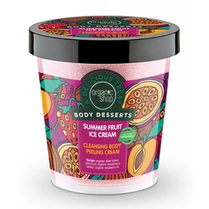 Organic Shop Body Desserts Summer Fruit Ice Cream čisticí peelingový krém 450 ml