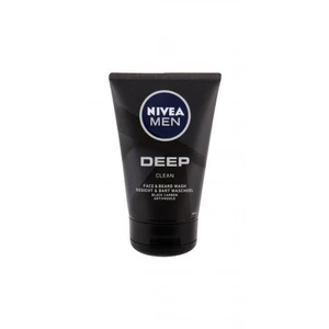 Nivea Men Deep mycí gel na obličej a vousy 100 ml