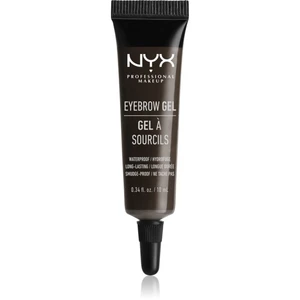 NYX Professional Makeup Eyebrow Gel voděodolný gel na obočí odstín 05 Black 10 ml