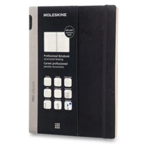 Moleskine - diář-zápisník Professional - černý, měkký XL