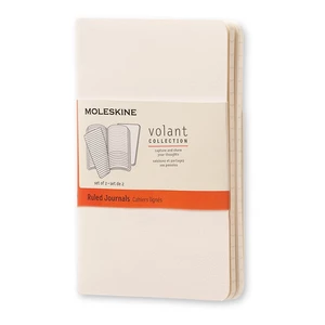 Moleskine Volant zápisník bílý S, linkovaný (2 ks ) [Papírenské zboží]