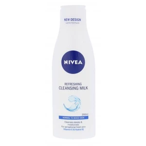Nivea Refreshing 200 ml čistiace mlieko pre ženy na normálnu pleť; na všetky typy pleti