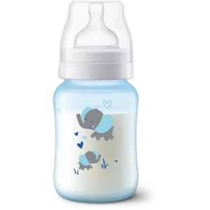 Philips AVENT Lahev Anti-colic 260 ml, modrá se slonem