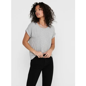 Light Grey Oversized T-Shirt ONLY Moster - Women