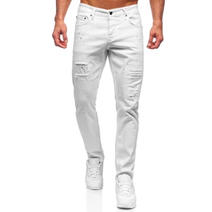 Bílé pánské džíny regular fit Bolf 4020-1
