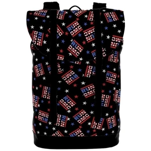 Run DMC USA Logo Backpack Black
