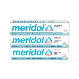 Meridol Dental Care zubná pasta podporujúci regeneráciu podráždených ďasien 3 x 75 ml