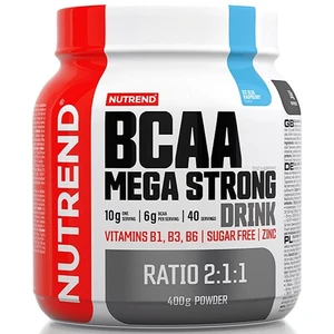 Nutrend BCAA Mega Strong Drink (2:1:1) 400 g variant: modrá malina