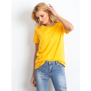 Light orange cotton women´s t-shirt