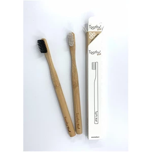 Toothy Bambusový zubní kartáček Brush Bílý 1 ks