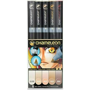 Chameleon Stínovací popisovač Skin Tones 5 ks