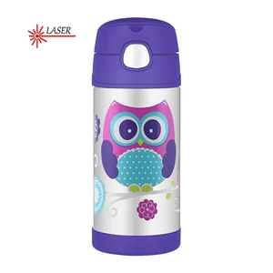 Thermos FUNtainer Detská termoska so slamkou - sova 355 ml