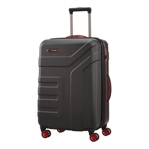 Travelite Skořepinový cestovní kufr Vector 4w M Black 79/91 l