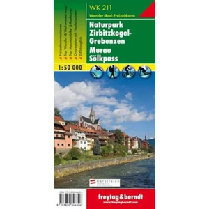 WK 211 Naturpark Zirbitzkogel-Grebenzen, Murau, Sölkpass, Wanderkarte 1:50.000/mapa