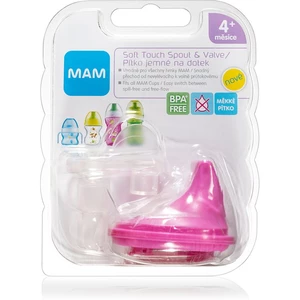 MAM Baby Bottles Soft Touch Spout & Valve sada Pink 4m+ (pro děti)