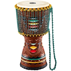 Meinl AE-DJTC2-L Artisan Tongo Carved Djambe Coloured ornamental carving