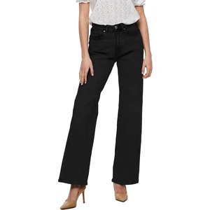 ONLY Dámske džínsy ONLJUICY Wide Leg Fit 15235241 Black Denim 27/34