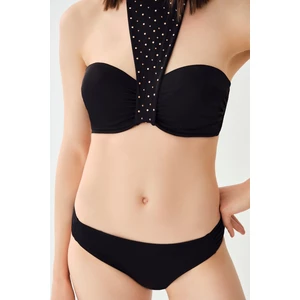 Dagi Women's Black Covered Strapless Bikini Top