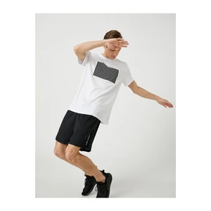 Koton Striped Sports T-Shirt, Crew Neck Short Sleeved