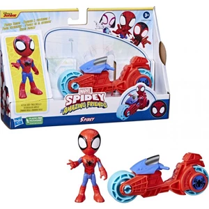 SpiderMan Spidey and his amazing friends Motorka a figurka 10 cm Miles Morales SpiderMan