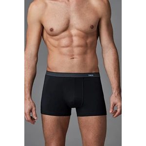 Dagi Black Combed Cotton Compact Plain Men's Boxer