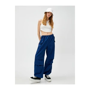 Koton Parachute Trousers with Pocket Detail, Stopper and Snap Fastener.