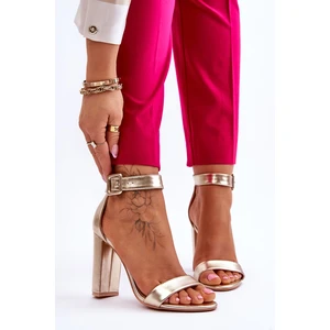 Heeled sandals gold Georgina