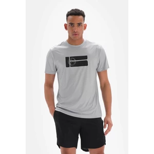 Dagi Men's Gray Printed Tennis Balls T-Shirt