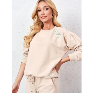 Beige sweatshirt Lalous BL-0509. R12