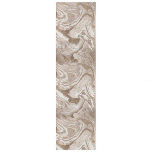 Béžový behúň Flair Rugs Marbled, 60 x 230 cm