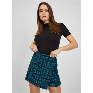 Orsay Green-blue ladies plaid skirt - Ladies