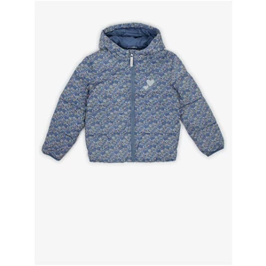 Blue Girly Flowered Quilted Jacket Tom Tailor - Girls