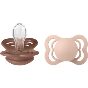 BIBS Supreme Silicone Size 1: 0+ months cumlík Woodchuck / Blush 2 ks