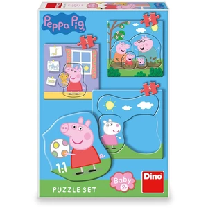 Puzzle Set Baby Peppa Pig rodina -- 3-5 dílků [Puzzle]