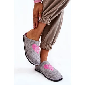 Home slippers Big Star KK276020 Grey-pink